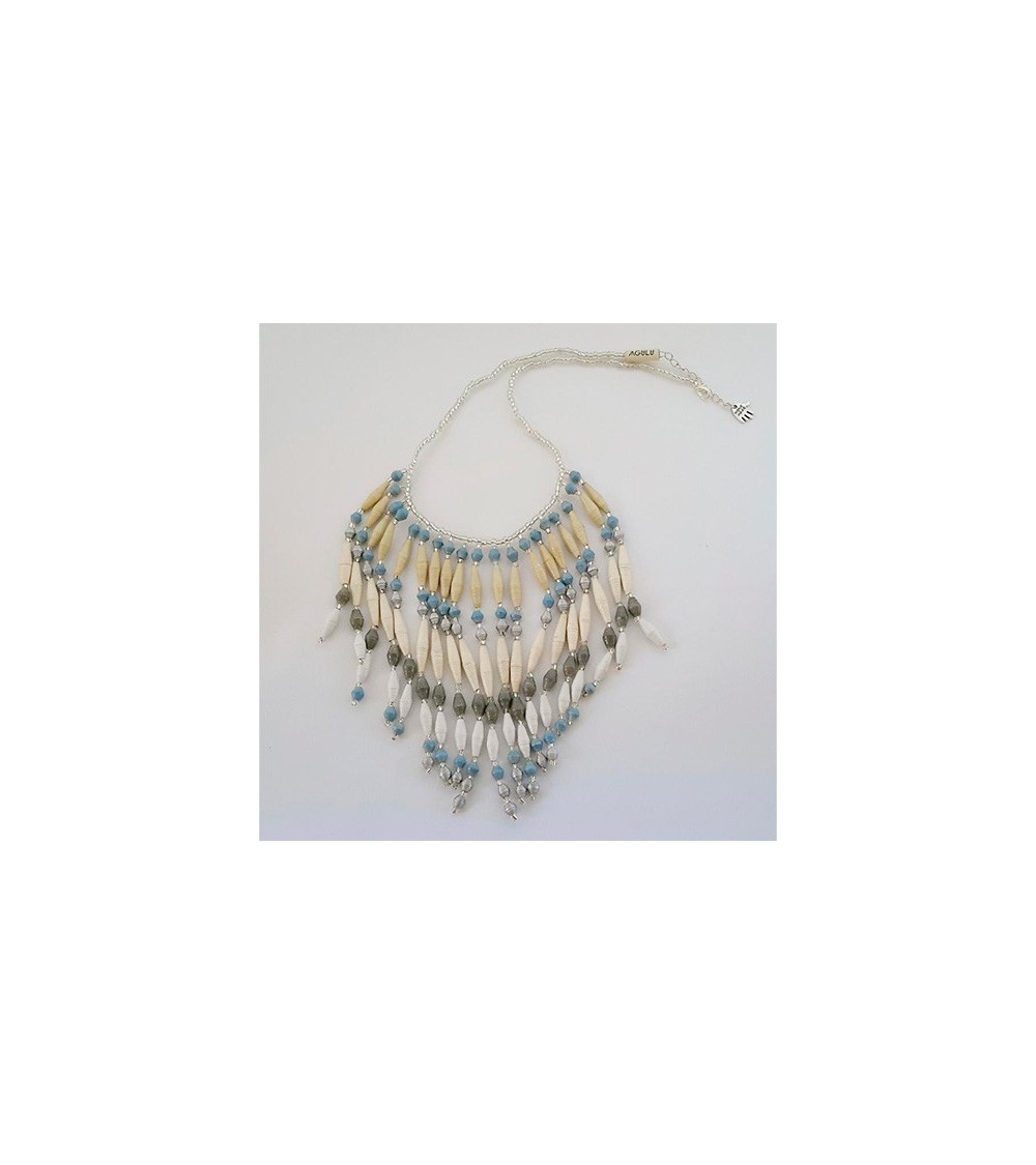 Aguragura kaulakoru, light blue, Agulu  - 1