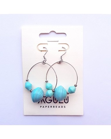 Abodo korvakoru, mint green, hopeaa, Agulu  - 1
