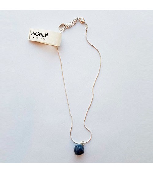 Popo kaulakoru, navy blue, Agulu  - 1