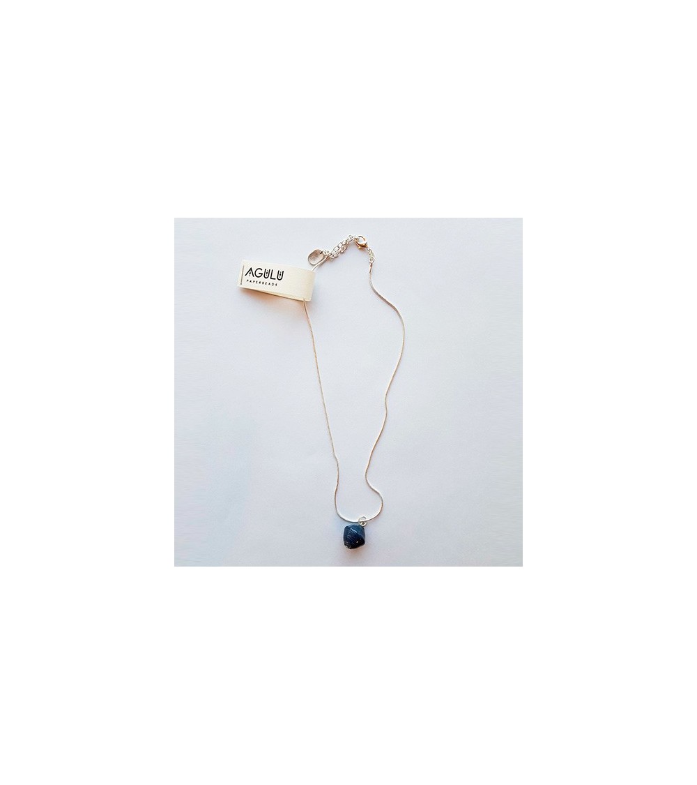 Popo kaulakoru, navy blue, Agulu  - 1