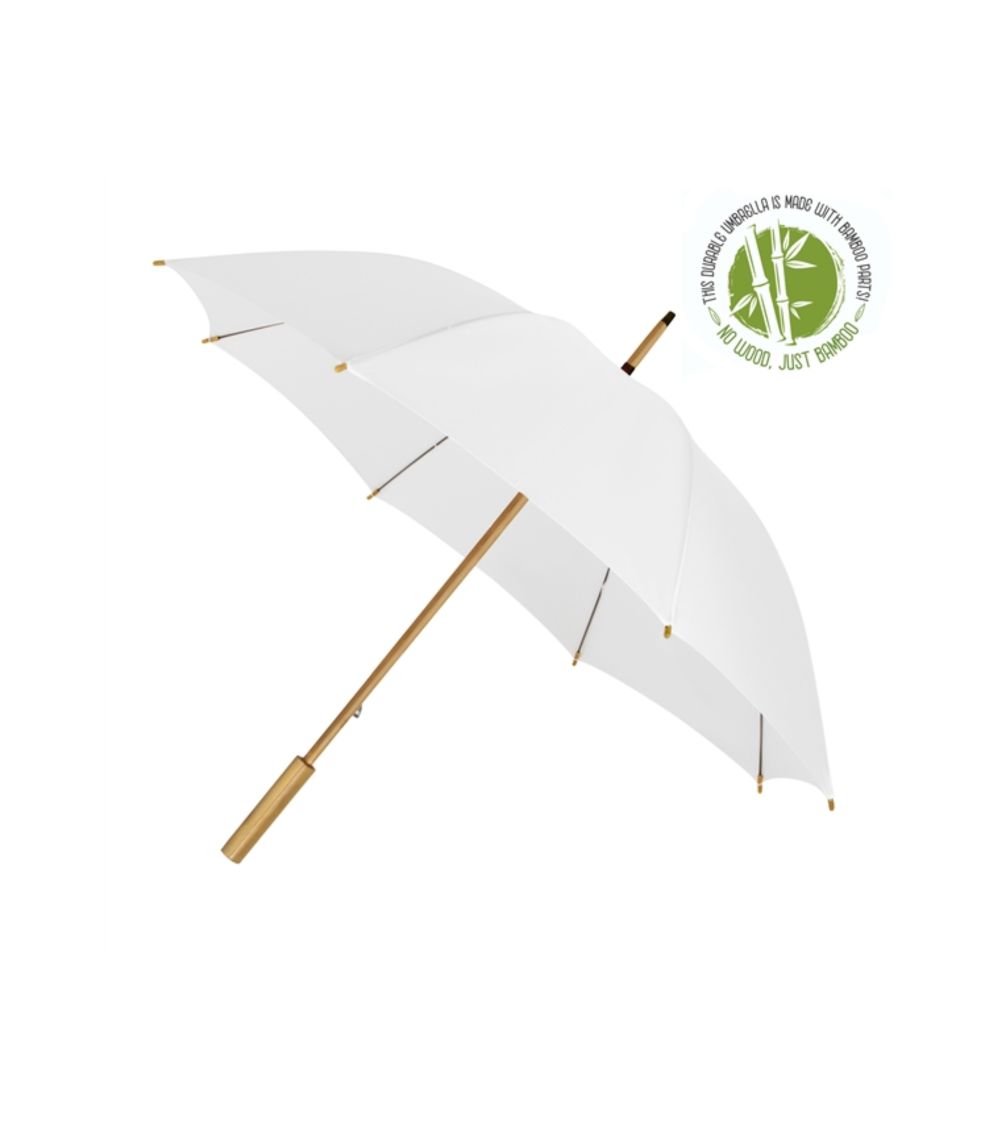 ECO Bamboo sateenvarjo White