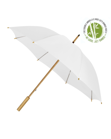 ECO Bamboo sateenvarjo White