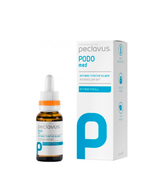 AntiBAC Hopeauute, AntiBAC Tinktur Silber, Peclavus PODO med