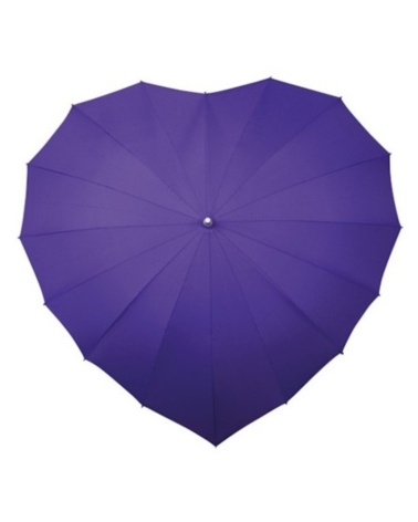 Sateenvarjot netistä - Violetti Sydän sateenvarjo