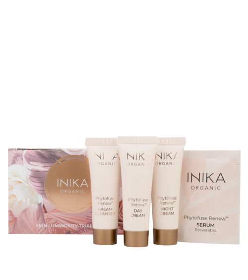 Skincare Luminosity Trial Kit testipakkaus, INIKA Organic