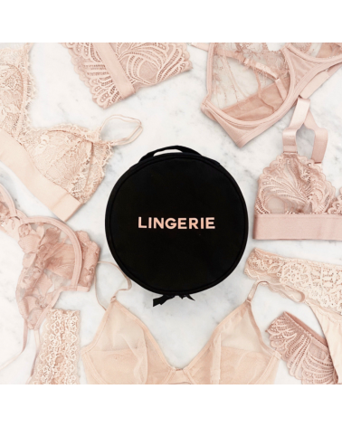 Lingerie, pyöreä säilytyspakkaus alusvaatteille
