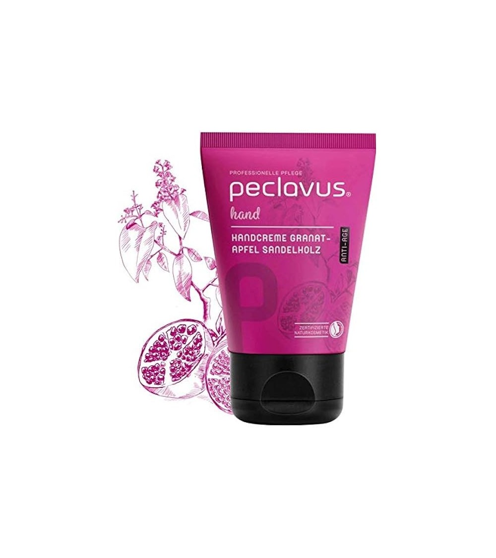 Käsivoide granaattiomena-santelipuu, Handcreme granatapfel sandelholz, Peclavus