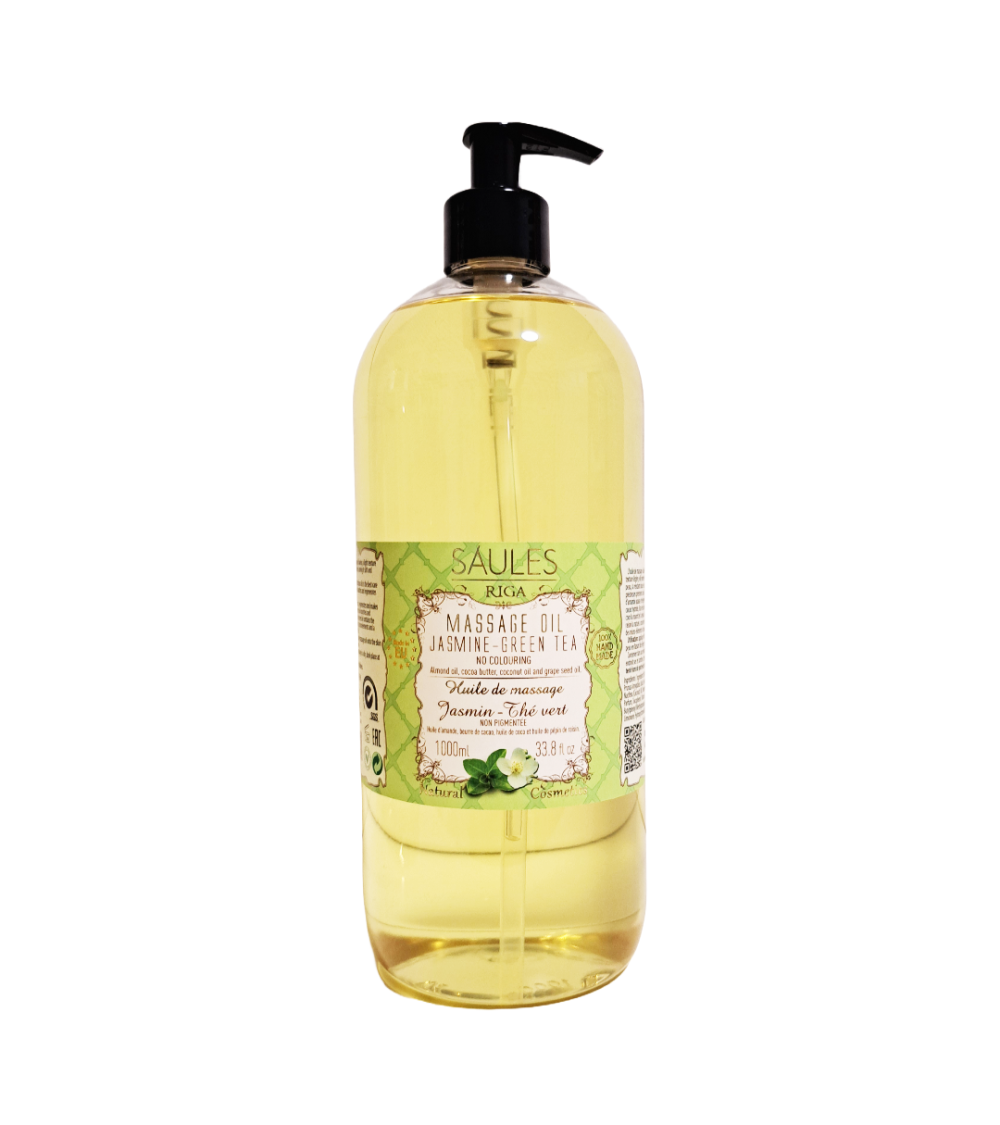 Vartaloöljy Jasmin-Green Tea,  1000ml, Saules Fabrika